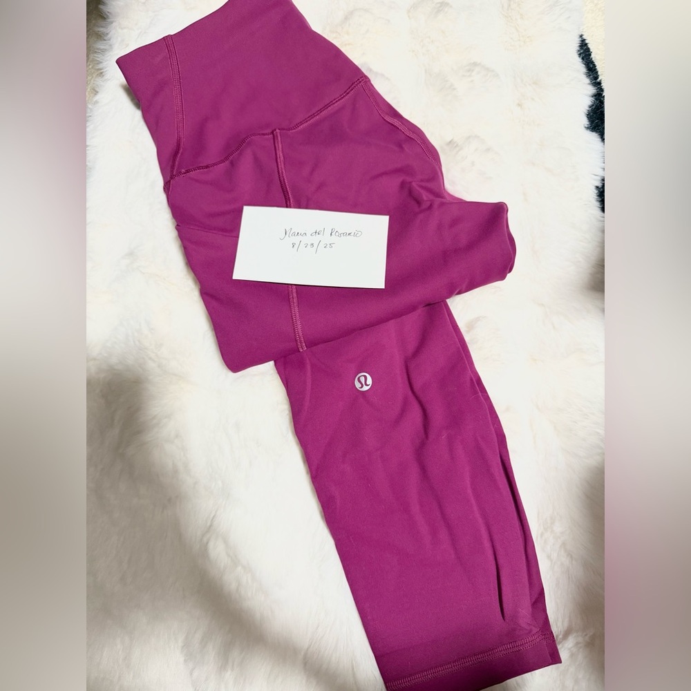 Lululemon Magenta Leggings Size 6
